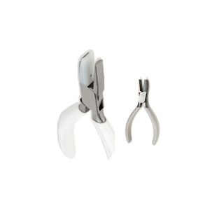 Specialty Forming Pliers, Nylon Flat Nose / Half Round Metal Nose Jaws