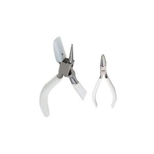 Specialty Forming Pliers, Nylon Flat Nose / Round Metal Nose Jaws 