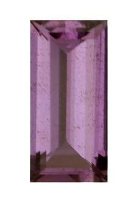 Straight Baguette Genuine Purple Sapphire (Black Box)
