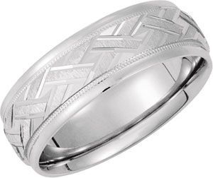 7mm Two-Tone Design Band