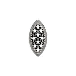  Marquise Shaped 10-Stone Cluster Top