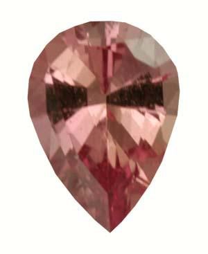 Pear Genuine Orange Sapphire (Black Box)