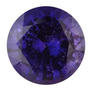 Round Genuine Purple Sapphire (Black Box)