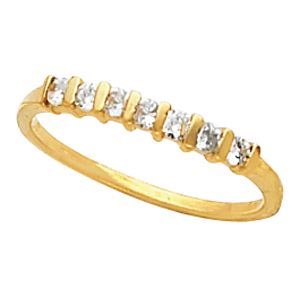 7-Stone Bar Channel Anniversary Ring Mounting