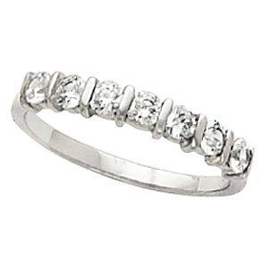 7-Stone Bar Channel Anniversary Ring Mounting