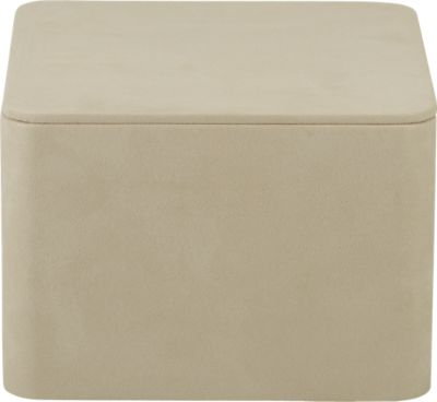 Square Taupe Riser Suede Display