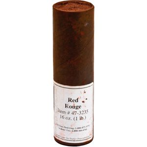 Red Polishing Rouge, Very Fine, Tube, 1LB