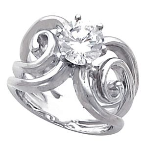 Solitaire Engagement Ring Mounting