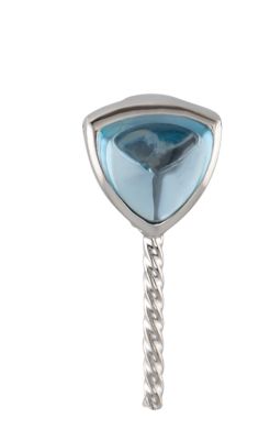 Genuine London Blue Topaz Pendant