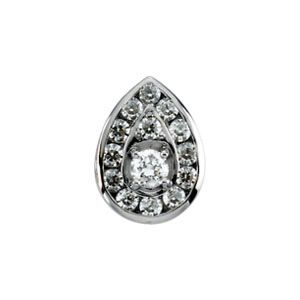 Pear Shaped 14-Stone Cluster Top