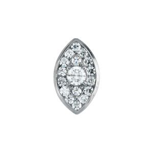  Marquise Shaped 7-Stone Cluster Top
