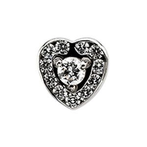 Heart Shaped 12-Stone Cluster Top
