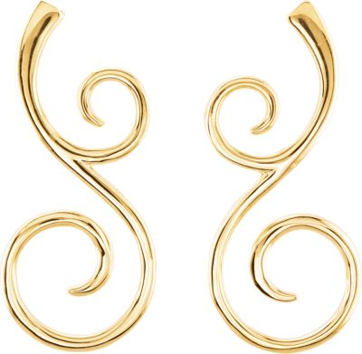 Scroll Design Earrings