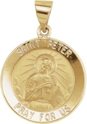 Hollow Round St. Peter Medal