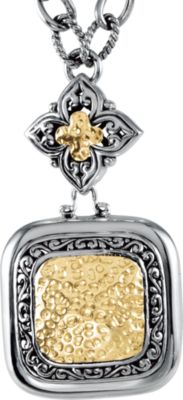 Two-Tone Filigree Design Fashion Neckalce