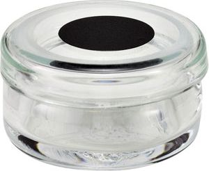 Glass Container with Black Marked Lid