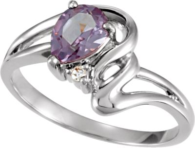 Ring Mounting for Pear Shape Gemstone 