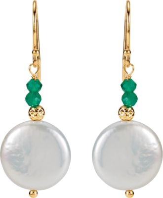 Freshwater Cultured Coin Pearl Earrings