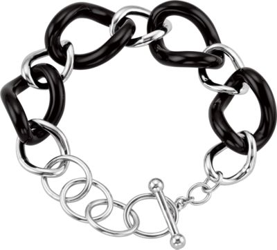 Genuine Onyx Link Bracelet  