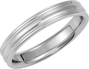 4mm Two-Tone Comfort-Fit Band
