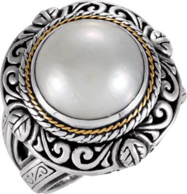 Mabé Cultured Pearl Ring