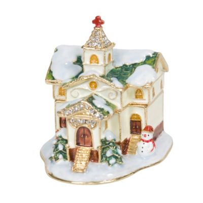 Church Hinged Jewelry Box