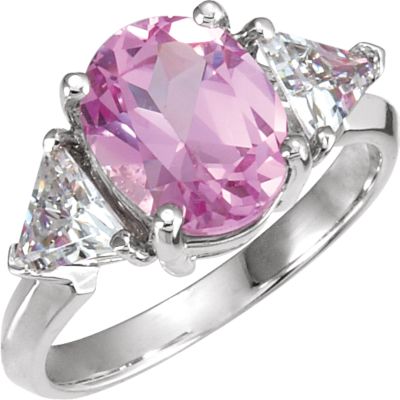 Ring Mounting for Oval Gemstone 