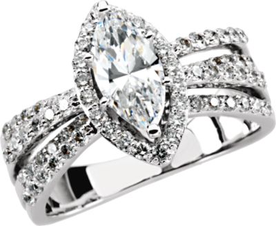 Semi-mount Engagement Ring