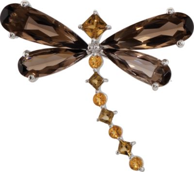 Genuine Multiple Gemstone Brooch/Pendant