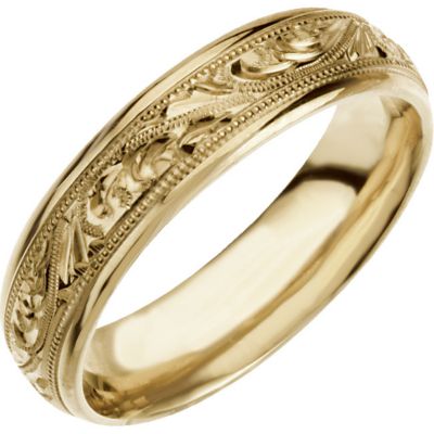 6 mm Hand Engraved Band