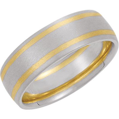 7mm Two-Tone Comfort-Fit Band