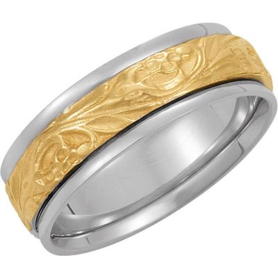 7mm Two Tone Design Band