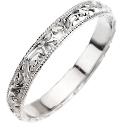 3mm Hand Engraved Band
