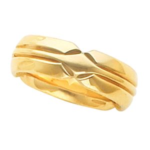 6mm Plat Comfort Fit Design Band