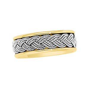 7mm Two-Tone Handwoven Comfort-Fit Band