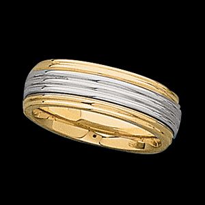 Two Tone Comfort Fit Design Band