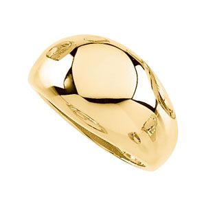 10mm, 12mm, or 14mm Dome Ring
