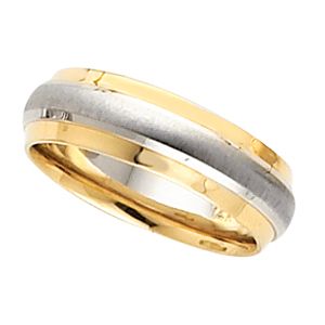 6 mm Two-Tone Step-Edge Comfort-Fit Band
