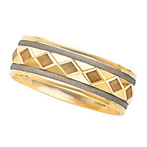 7mm Two Tone Design Band