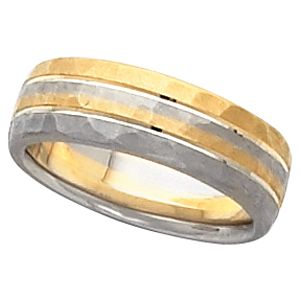 6mm Two Tone Design Band