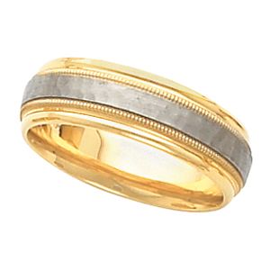 6mm Two Tone Design Band