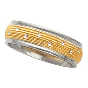 6mm Two Tone Design Band