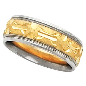 7mm Two Tone Design Band
