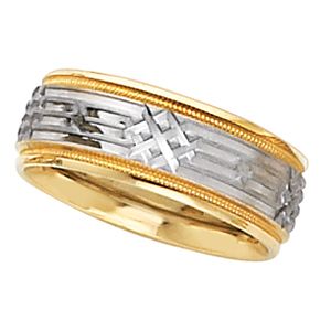 7mm Two Tone Design Band