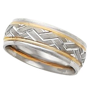 6.75mm Two Tone Design Band