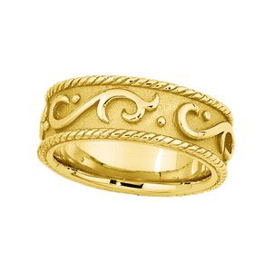 7.25mm Design Wedding Band