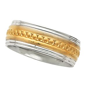 7.75mm Two Tone Design Band