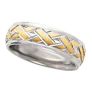 6mm Two Tone Design Band