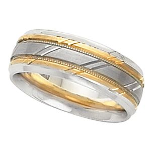 7mm Two Tone Design Band