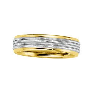 6mm Two-Tone Comfort-Fit Design Band